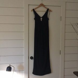 Black V Neck Dress
